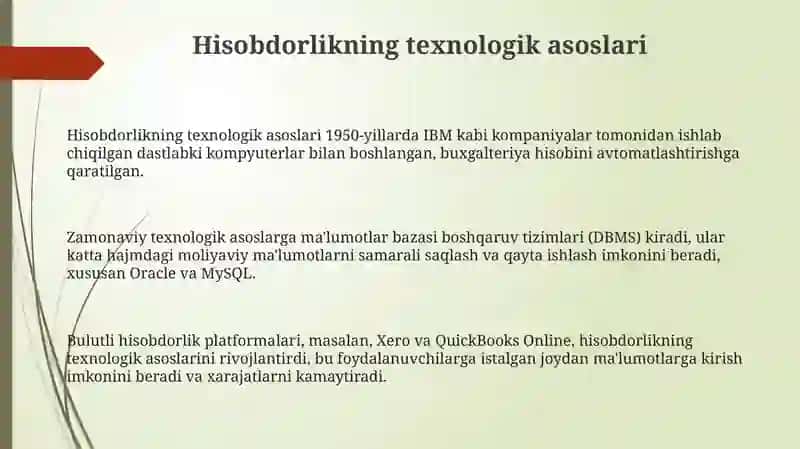 Informatsion texnologiyalarga asoslangan buxgalteriya hisobi shakllari 3