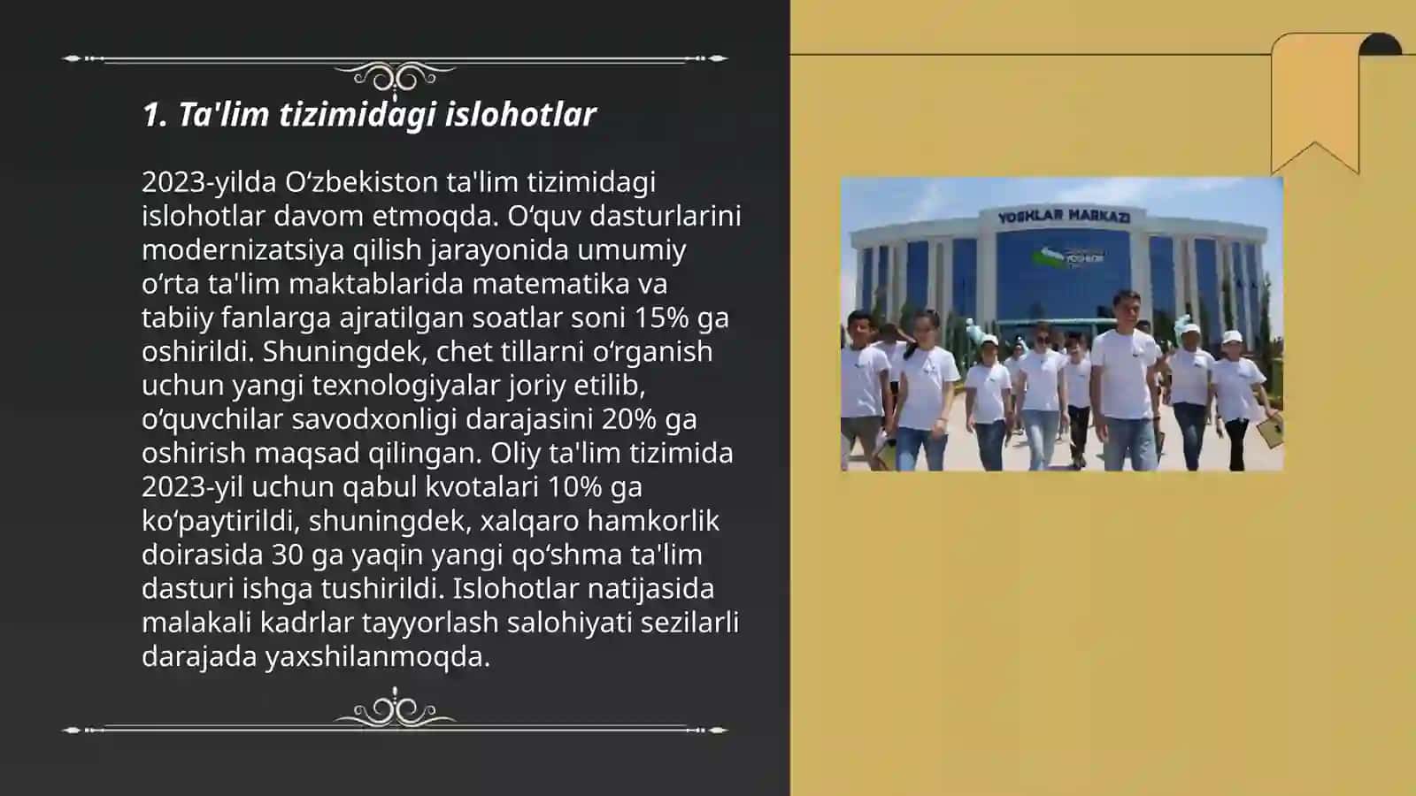 O'zbekiston Respublikasidagi ijtimoiy o'zgarishlar 3