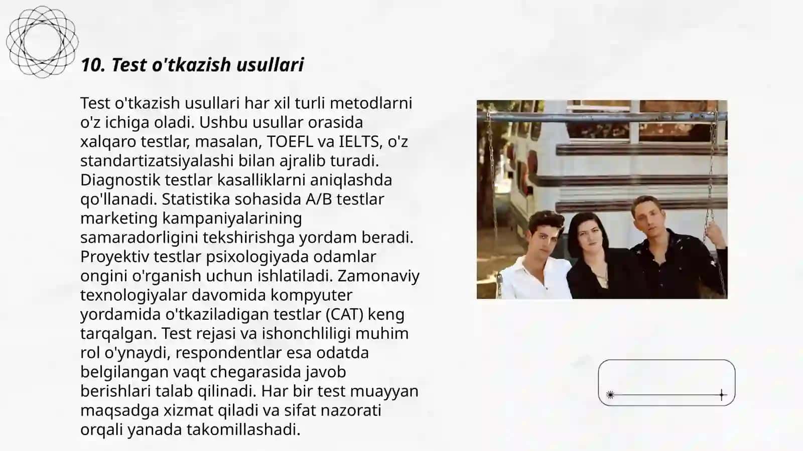 Psixologik - pedagogik diagnostikaning asosiy yoʻnalishlari 3