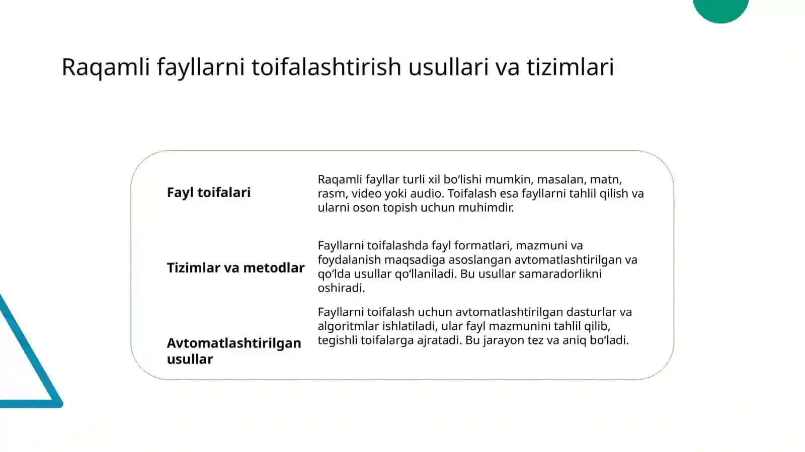 Raqamli fayllarni boshqarish va tashkil etish 3