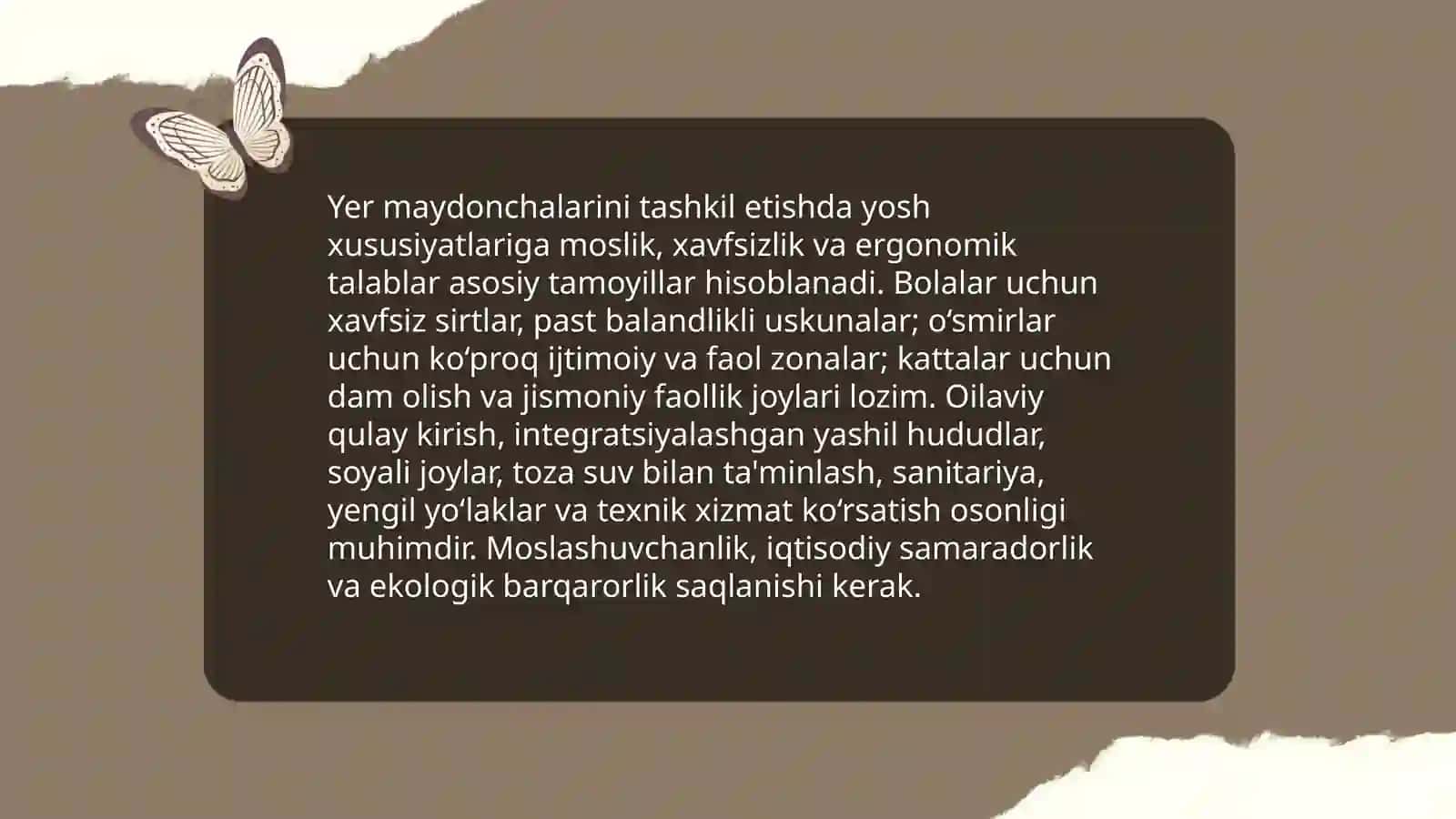 Turli yosh guruhlarida yer maydonchalarini tashkil etish va uning turlari 3