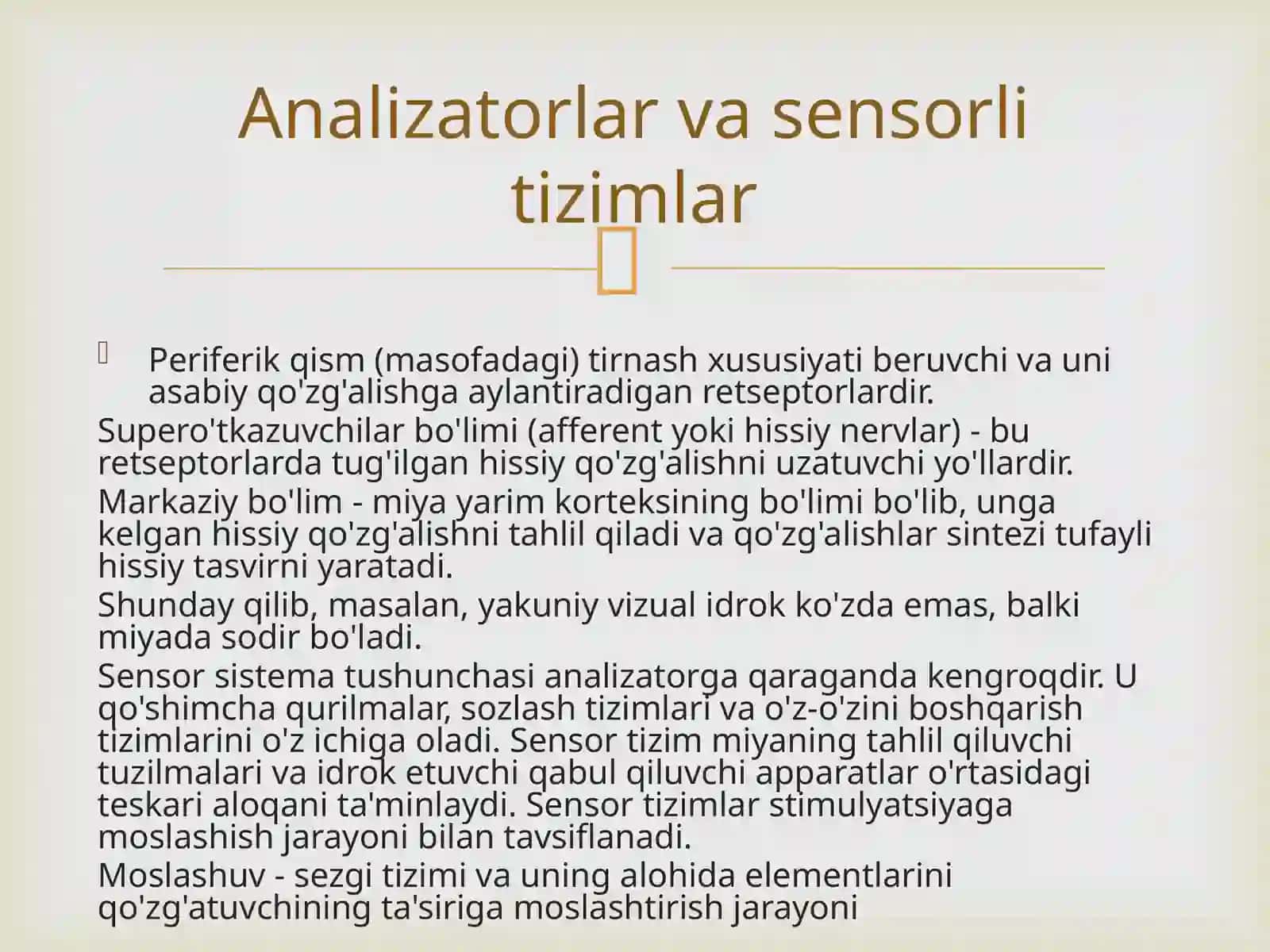 Sensortizimida axborotni qayta ishlash mexanizmlari 3