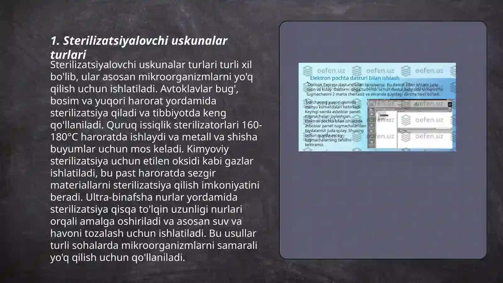 Sterilizatsiyalovchi uskunalar va ular bilan ishlash qoidalari 3