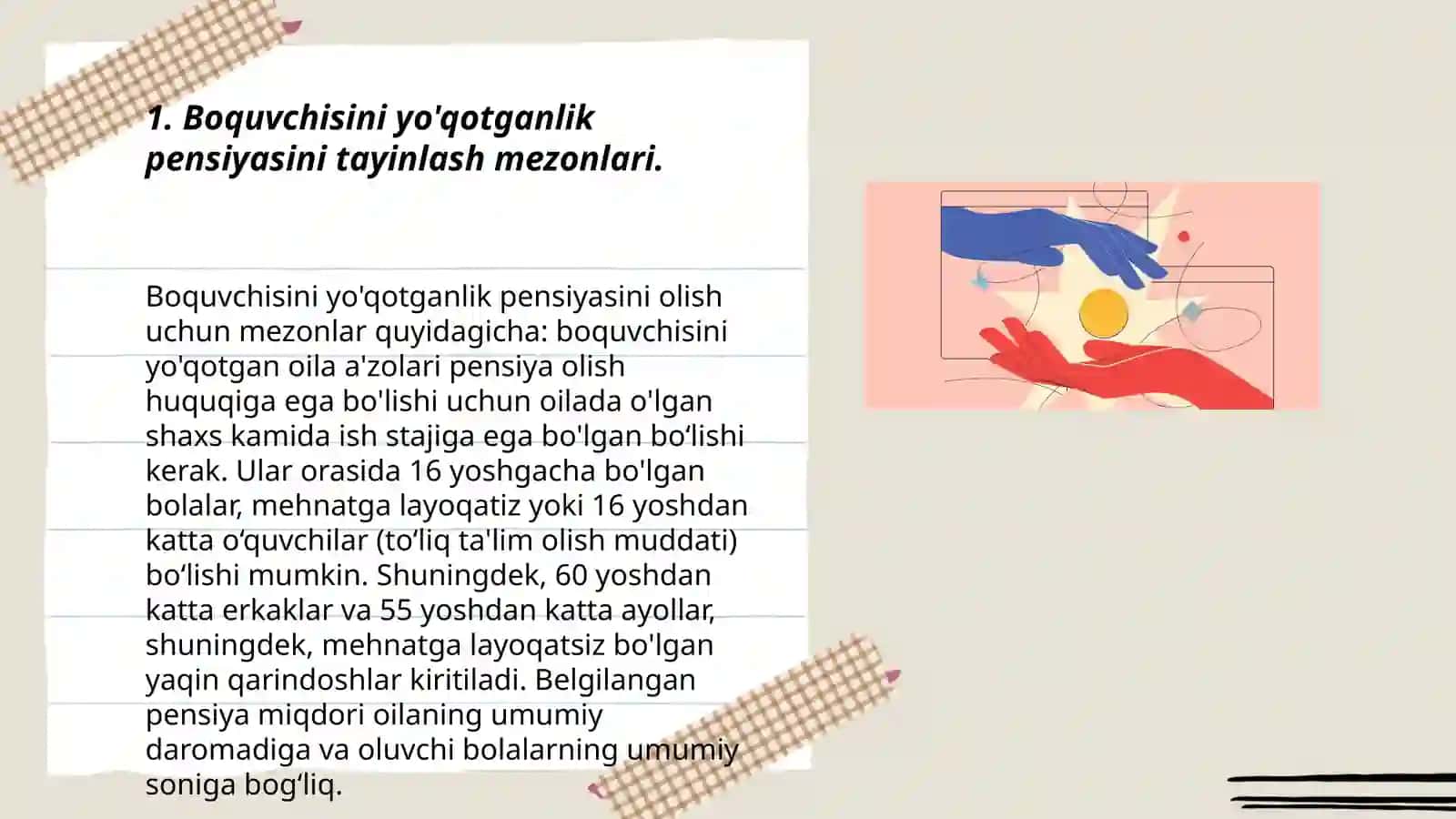Boquvchisini yo'qotganlik pensiyasi tayinlash va to'lash tartibi 3