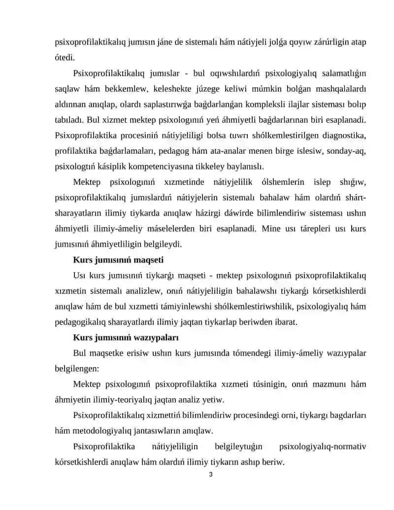 PSIXOPROFILAKTIKA ISKERLIGINIŃ TEORIYALIQ-METODOLOGIYALIQ TIYKARLARI 3