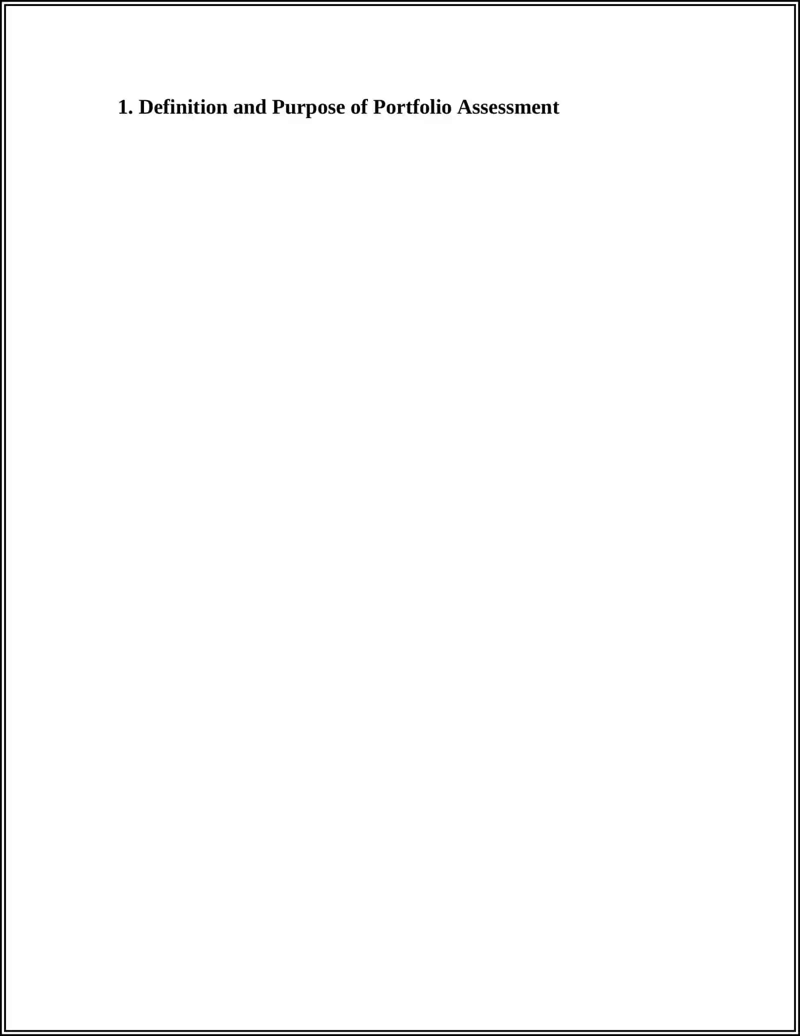 PORTFOLIO AS AN ALTERNATIVE ASSESSMENT 3