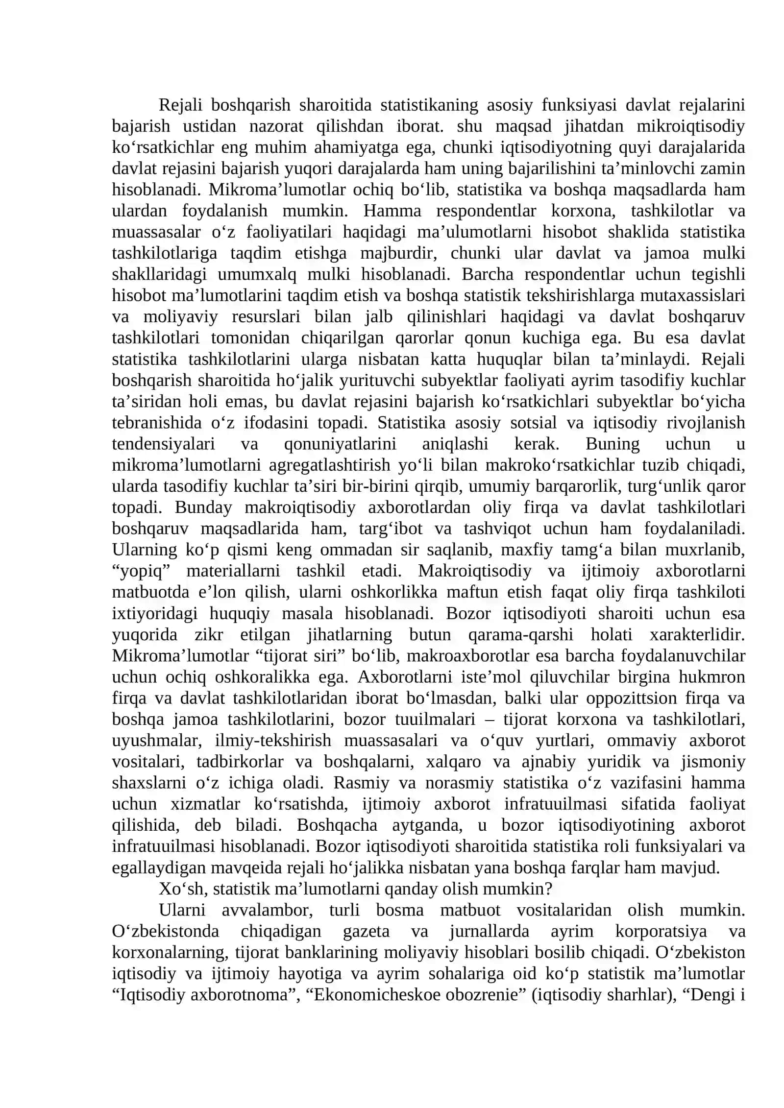 Statistik kuzatish uslubiyati 3