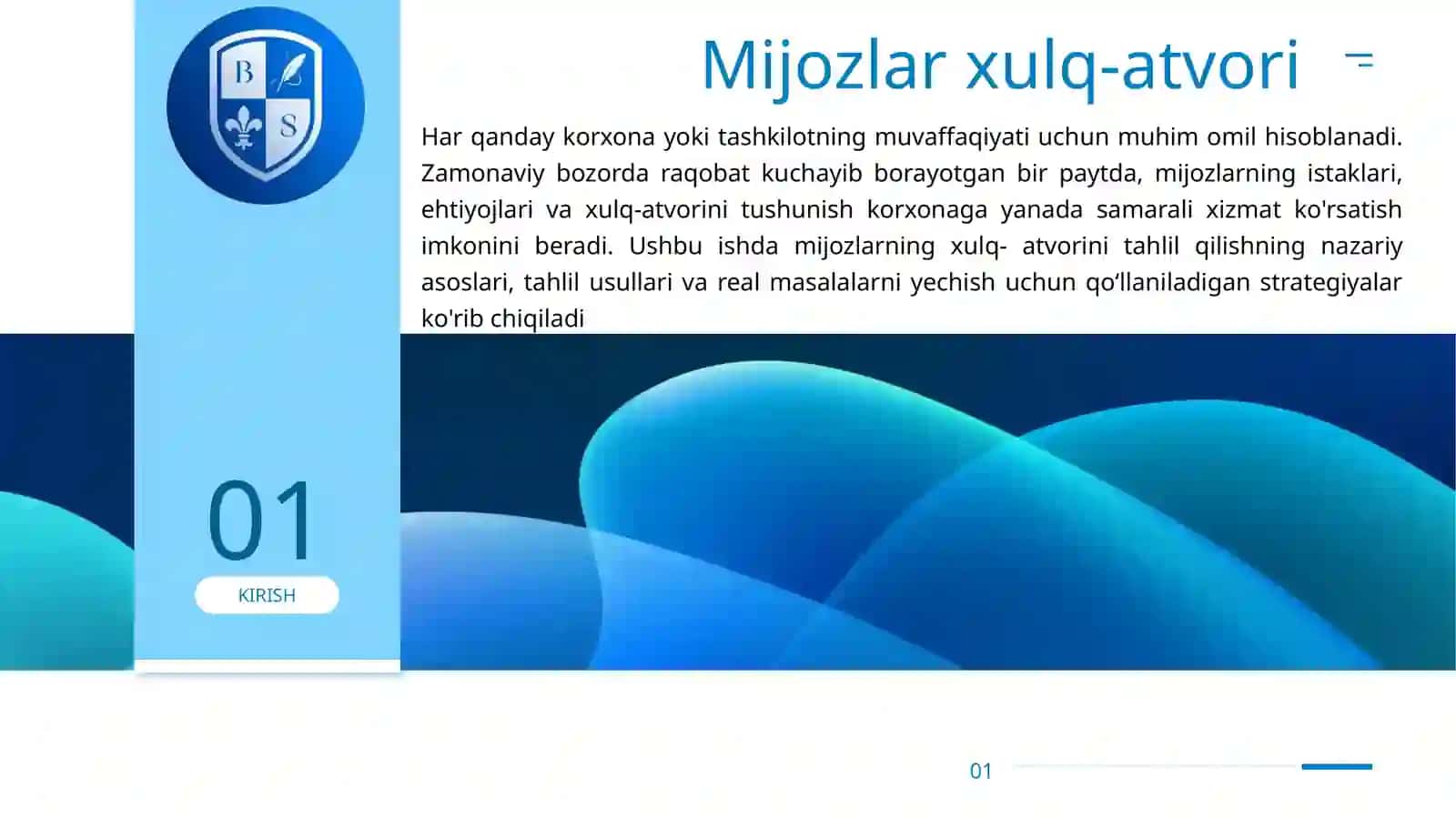 Mijozlar xulq-atvorini tahlil qilish. 3