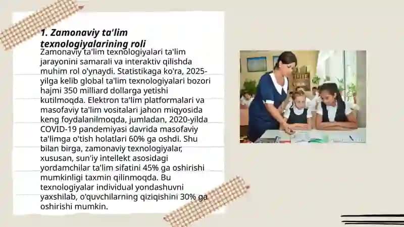 Zamonaviy ta'lim texnologiyalarining roli 3