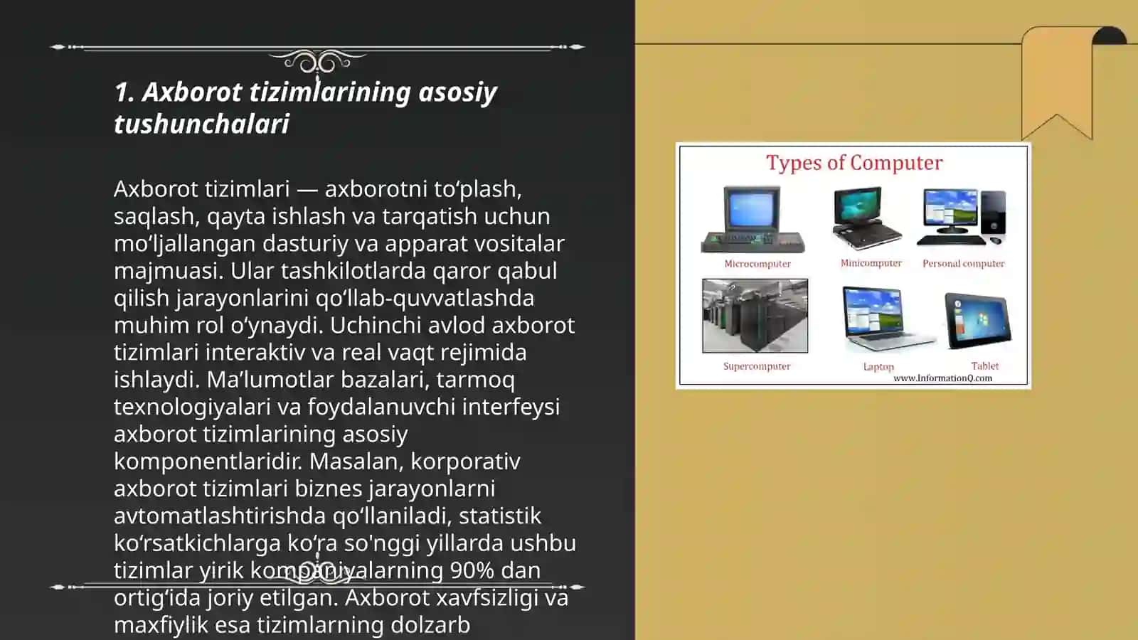 Axborot tizimlari va turlari 3