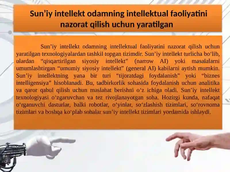 SUN'IY INTELEKTIZIMLARI KURS ISHI 3