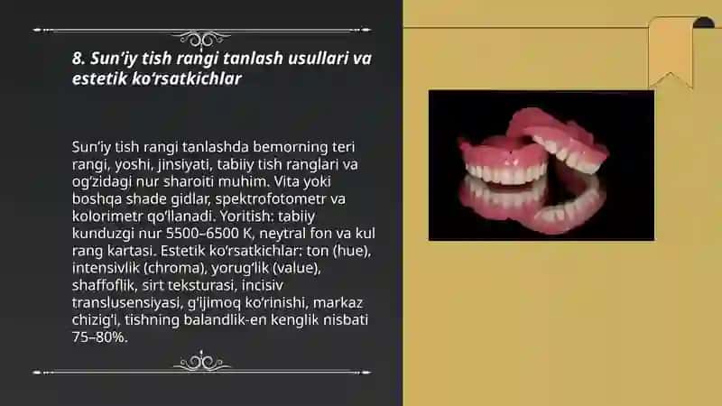 Tish protezlarni tayyorlash laborator bosqichlari 3