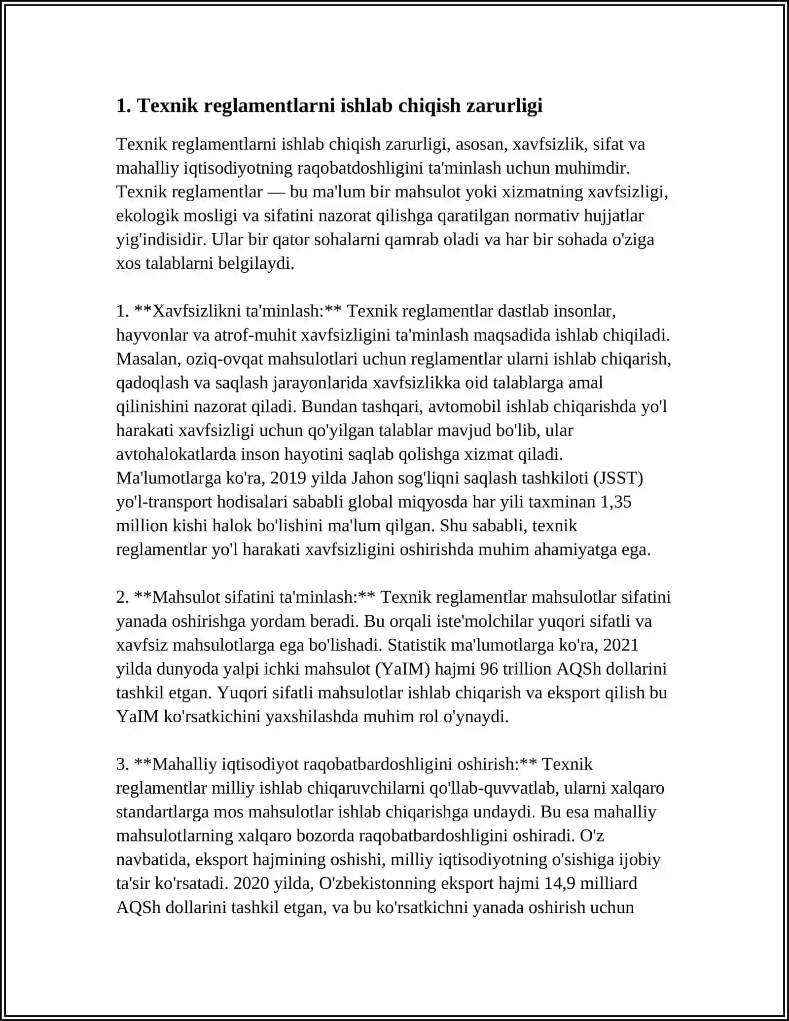 TEXNIK REGLAMENTLARNI ISHLAB CHIQISH VA QABUL QILISH TARTIBI 3