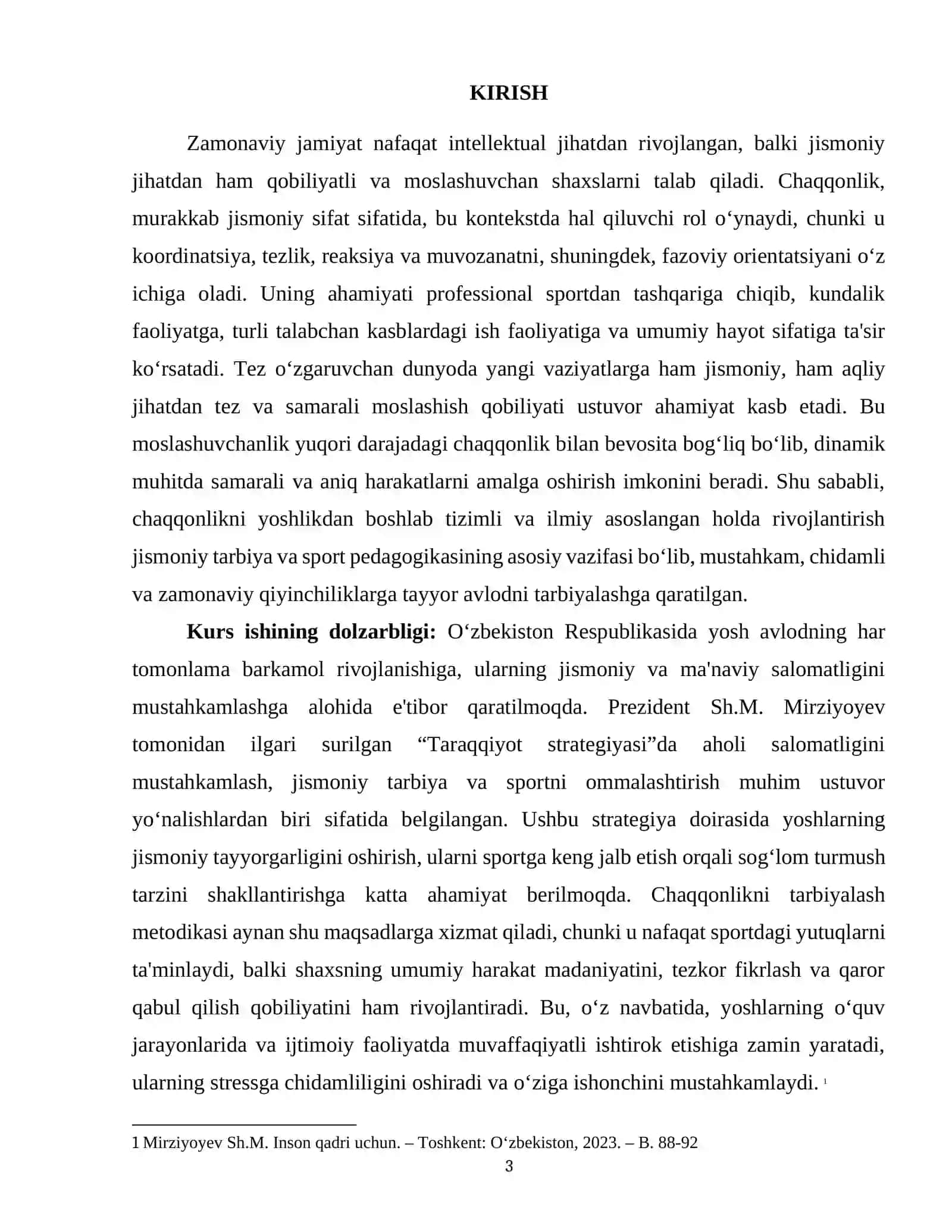 Jismoniy sifatlarni (chaqqonlik) tarbiyalash metodikasi 3