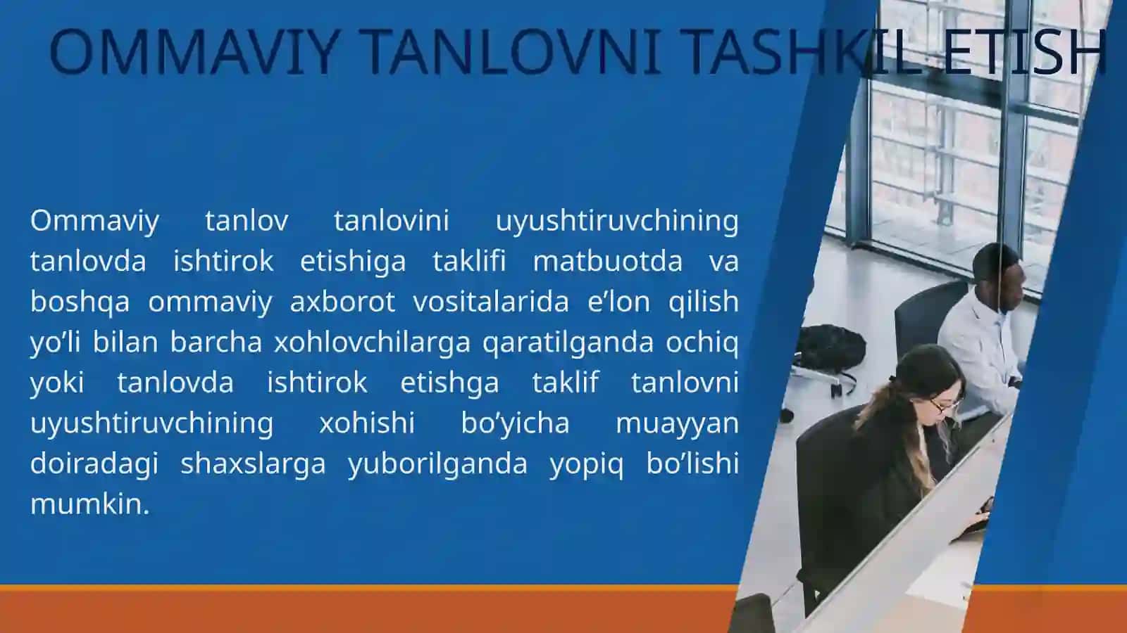 OMMAVIY TANLOV. MUKOFOTNI OSHKORA VA’DA QILISH 3
