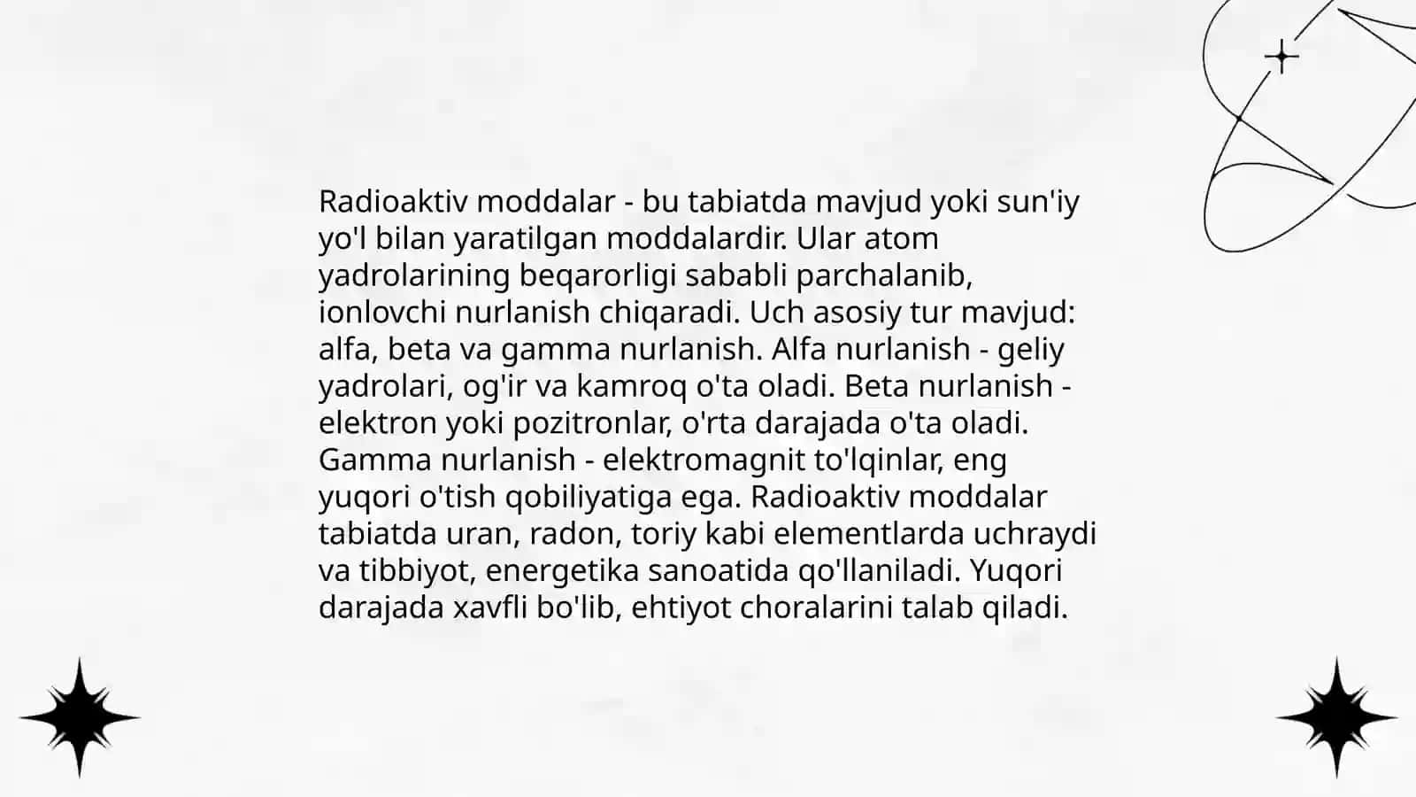 RADIAKTIV MODDALLAR TAKSIKALOGIYASI 3