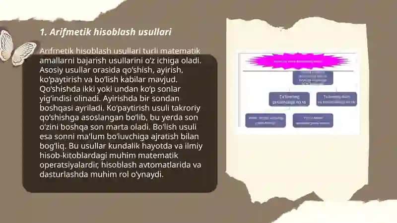 Arifmetik hisoblash usullari 3