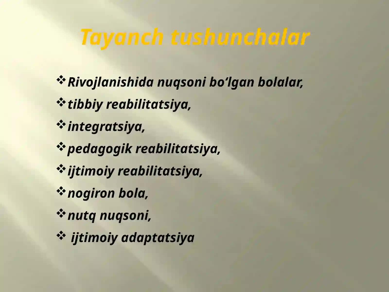 Rivojlanishida nuqsoni bo‘lgan bolalar va o‘smirlarning logopedikreabilitatsiyasi 3