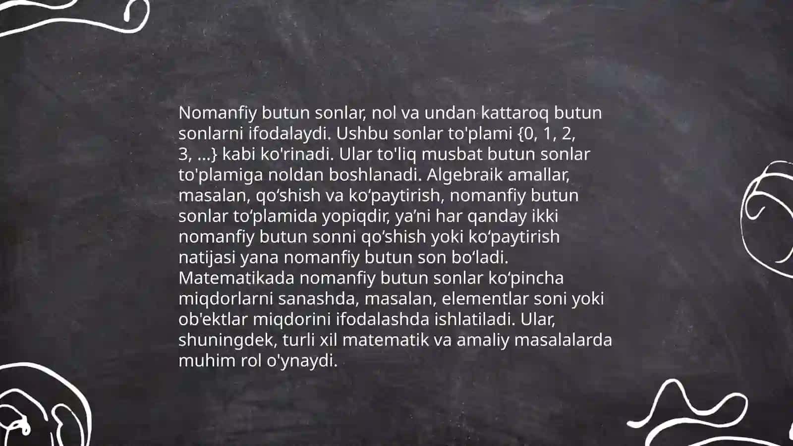 Nomanfiy butun sonlar yig'indisi va kõpaytmasining bõlinishi 3
