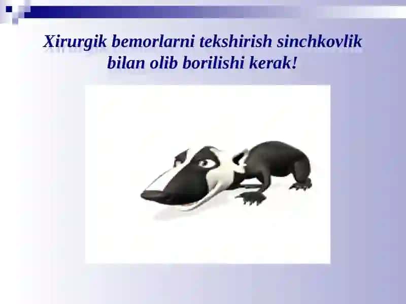 Xirurgik bemorlarni tekshirish usullari 3