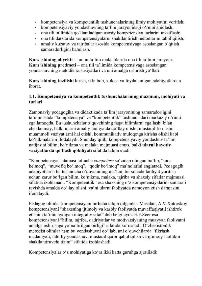 Ona tili ta'limida kompetensiyaga asoslangan yondashuvning nazariy asoslari 3