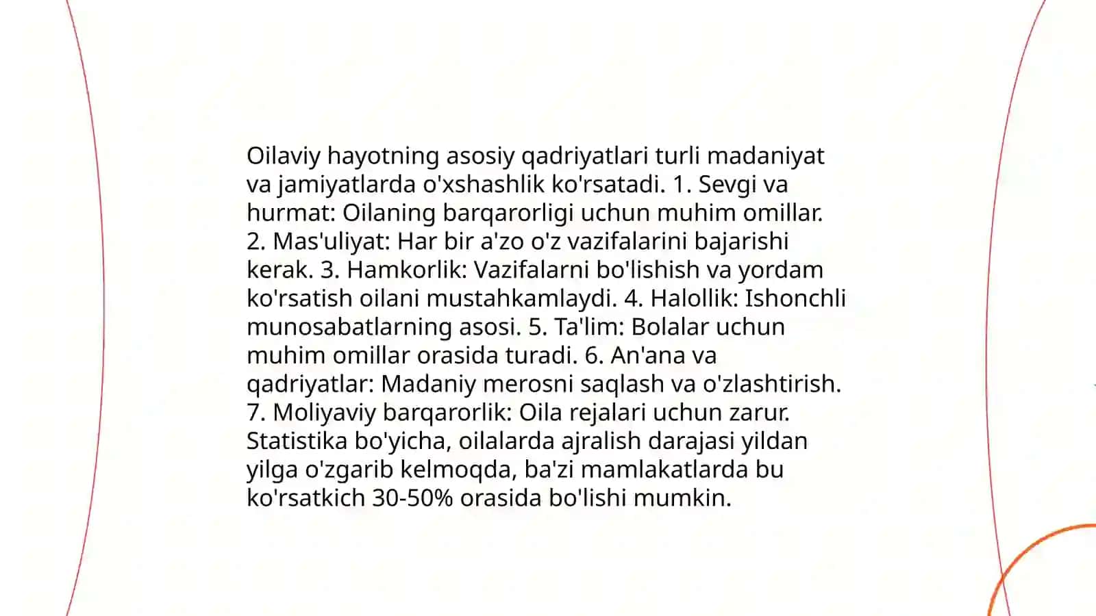 Oilaviy xayot va unga yoshlarni tayyorlash 3