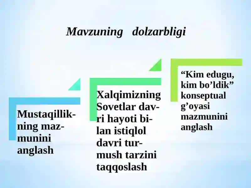 Mustaqil O‘zbekiston Respublikasining tashkiloti va uning tarixiy ahamiyati 3
