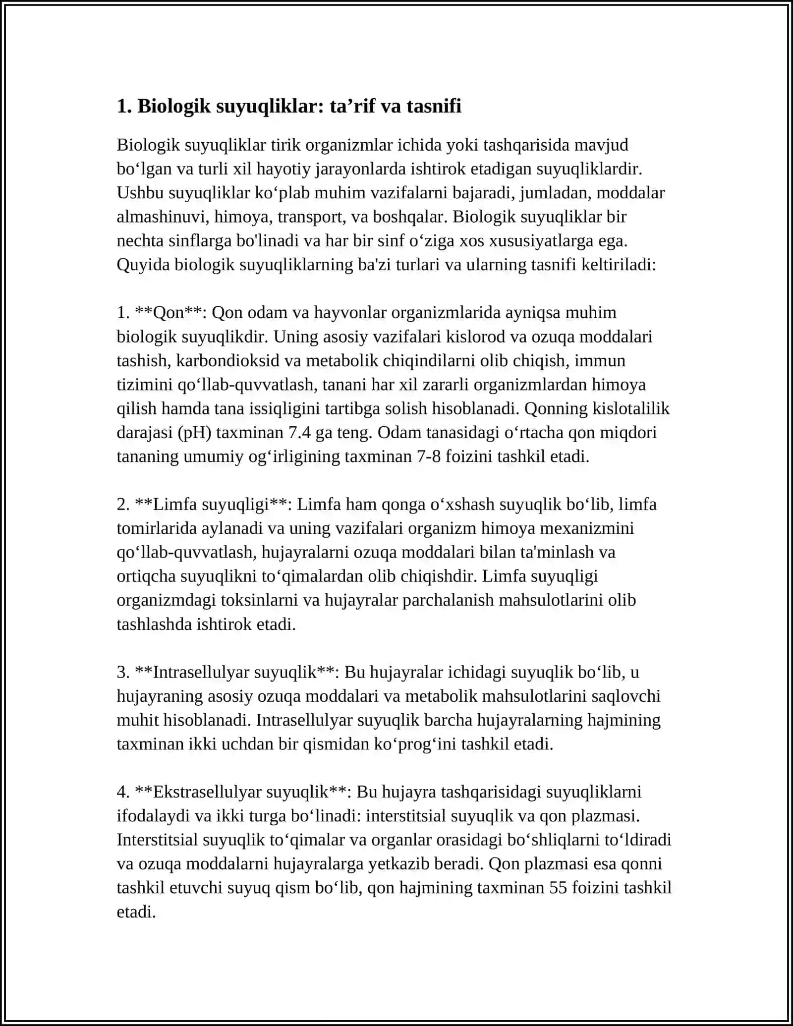 ORGANIZMNING BIOLOGIK SUYUQLIKLARI ELEKTROLIT VA NOELEKTROLITLAR ERITMALARI SIFATI 3