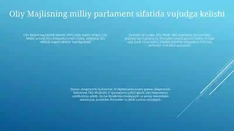 O'Zbekistonda Milliy Parlamentalizm Rivoji 3