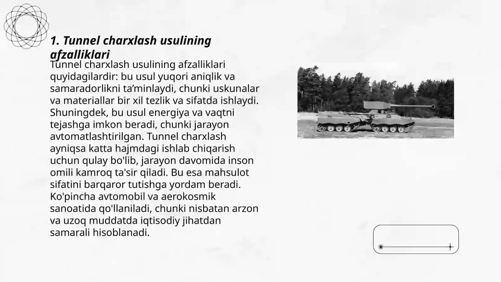 Tunnel charxlash usuli 3