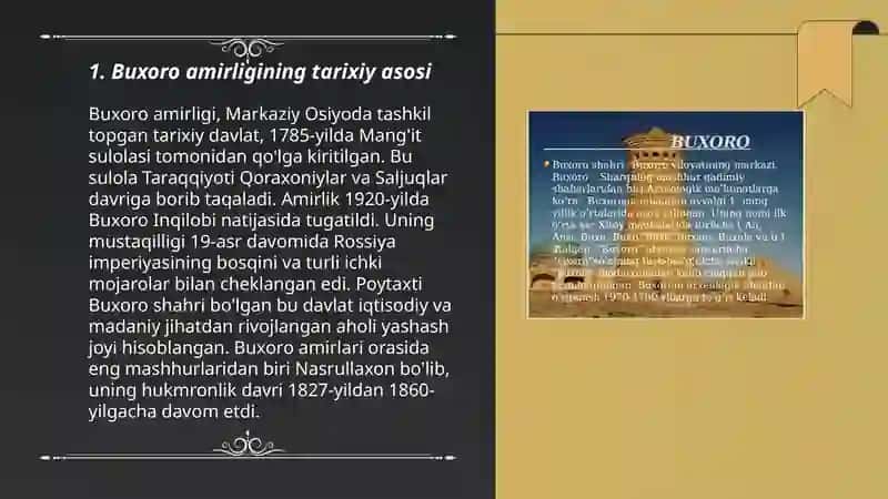 Buxoro amirligining bosib olinishi 3