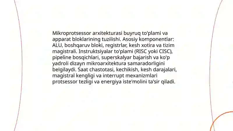 Mikroprotsessorlar 3