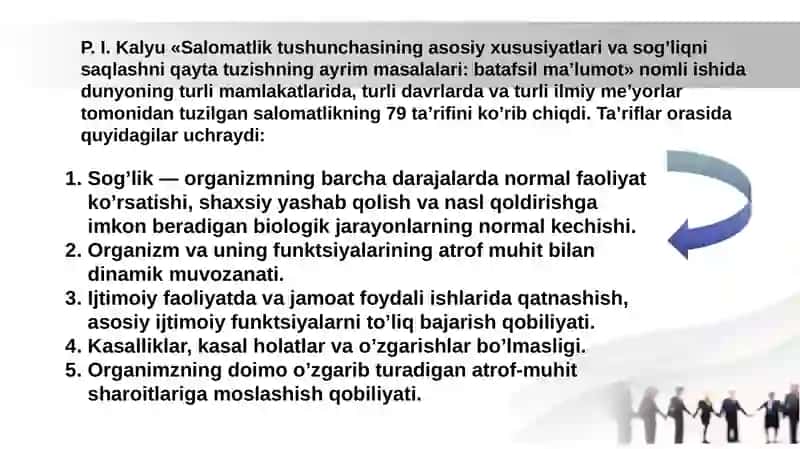 Salomatlik va Sog'lik Turmush Tarzini Ijtimoiy Qirollari 3