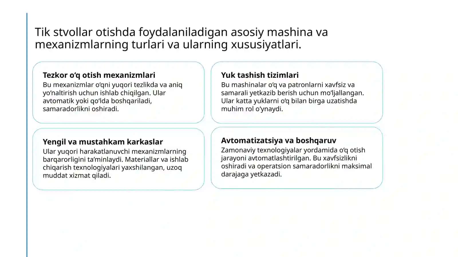 tik stvollar otishda ishlatiladigan mashina va mexanizimlar 3