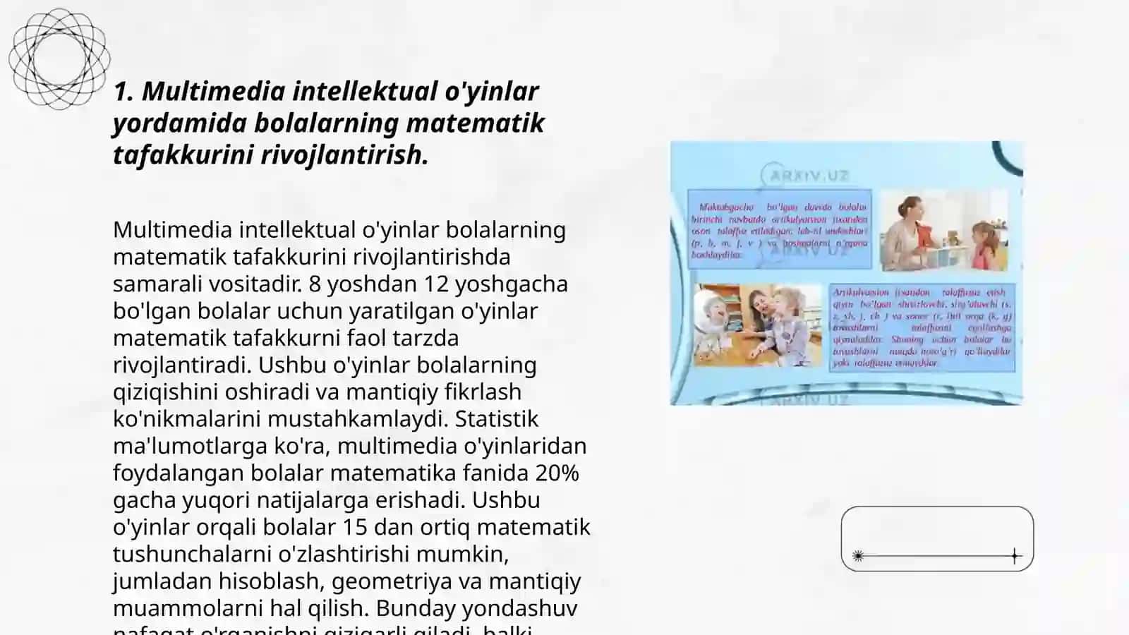 Dastlabki matematik bilim o'rgatuvchisi 3