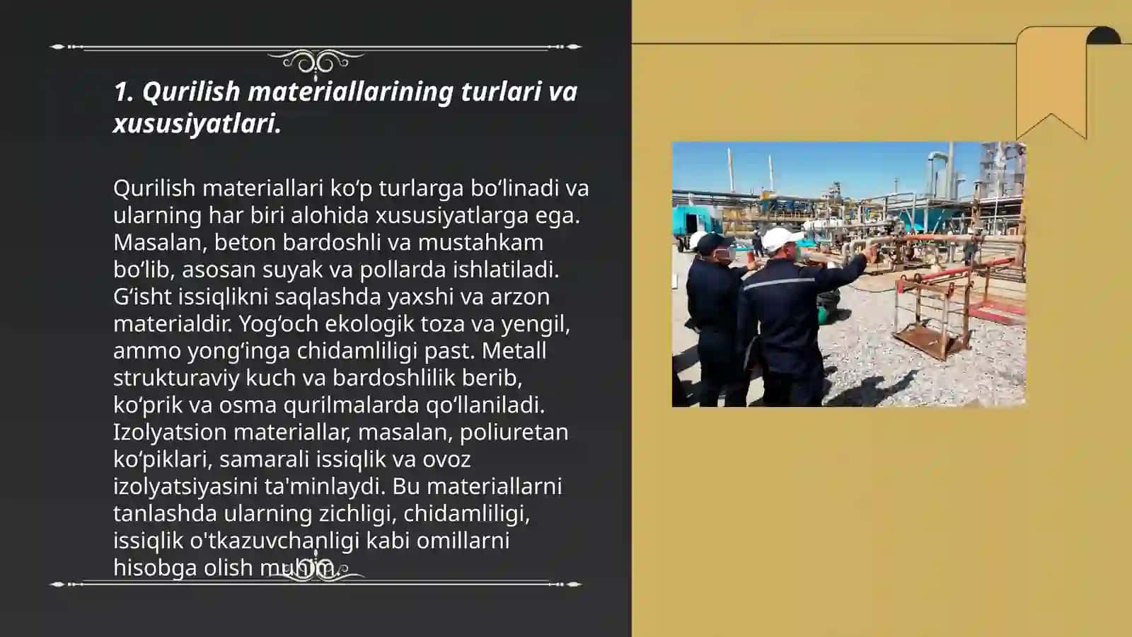 Qurilish materiallari va ishlab chiqarish texnalogiyasi asoslari 3