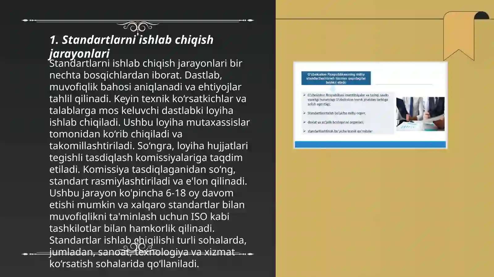 Standartlarni ishlab chiqish tasdiqlash,tadbiq etish tartib va qoidalari 3