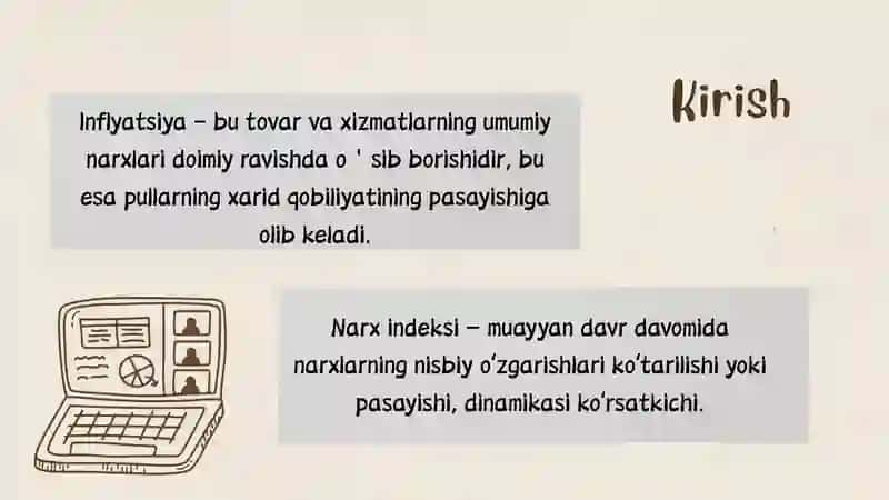 Inflyatsiya va indekslar orasidagi bog‘liqlik 3