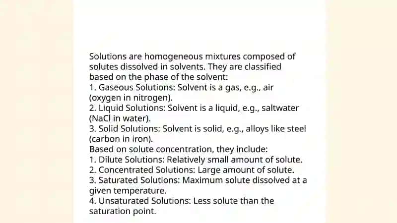 Properties of solutions 3