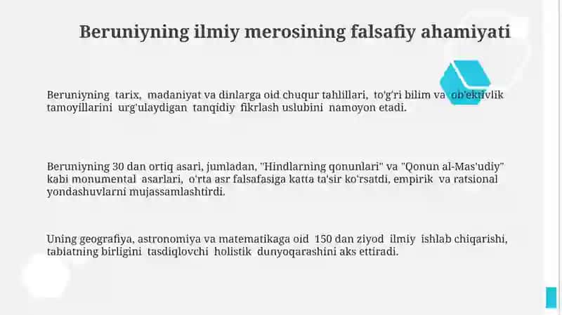 Abu Rayxon Beruniyning falsafiy qarashlari 3