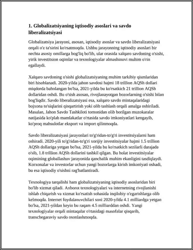 GLOBOLIZATION 3