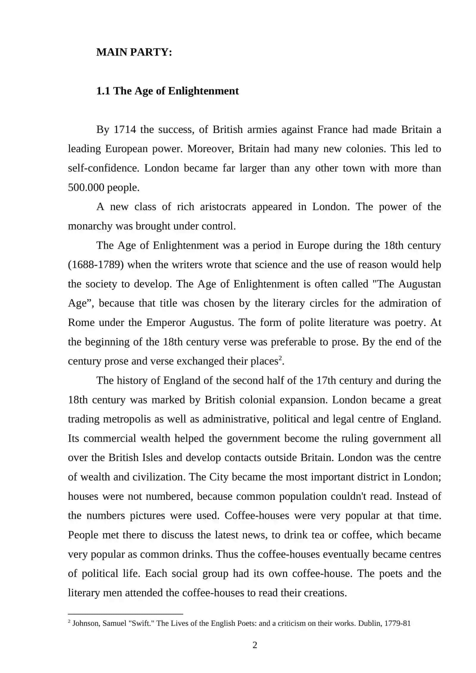Human Being Hypostases in Novels of Jonathan Swift 3