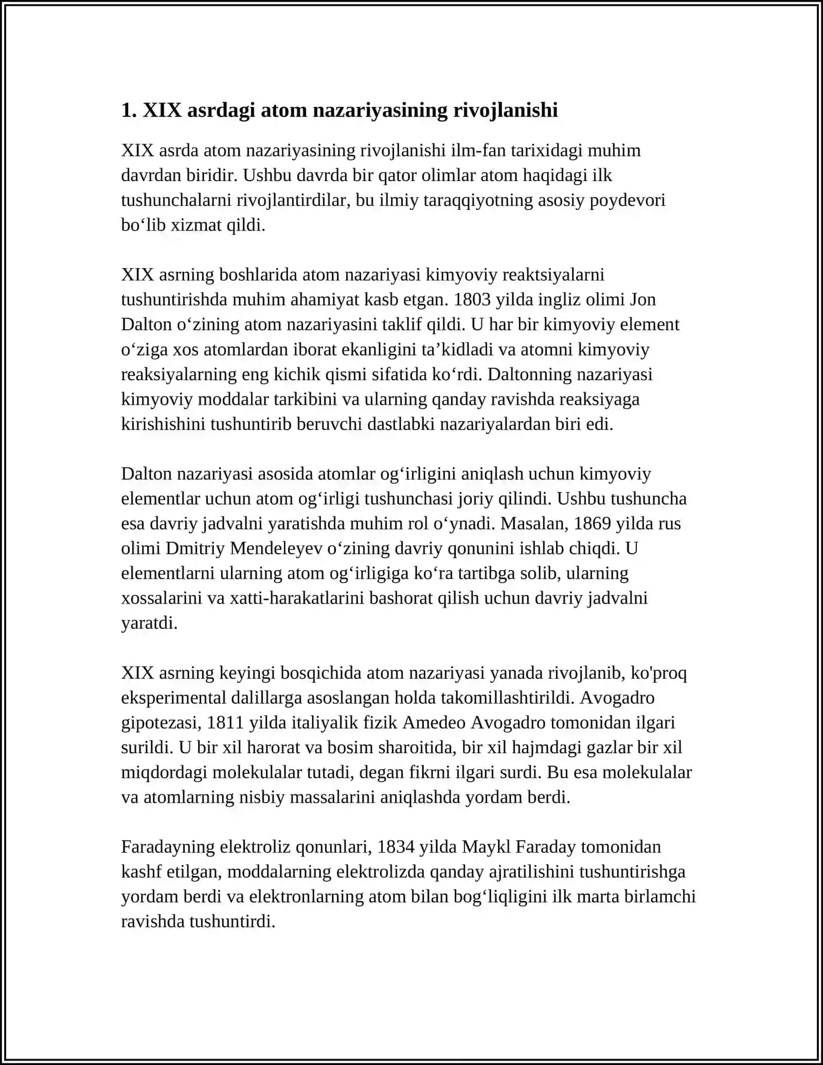 XIX ASR KIMYOSI.S KANITSARROVNING ATOM REFORMASI KVANT KIMYO TARIXI 3