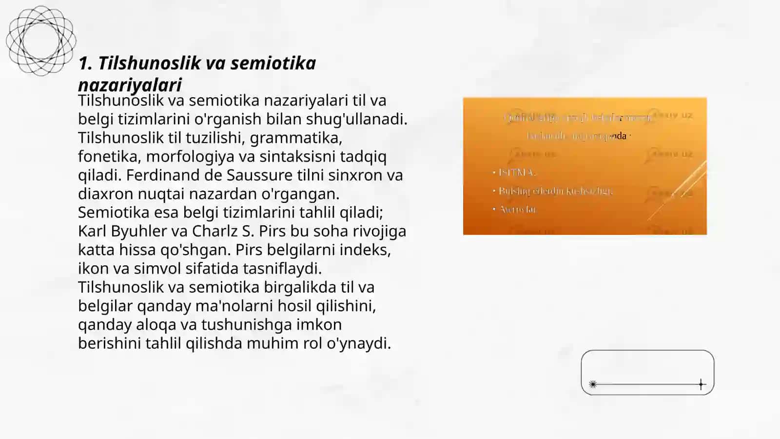 Tilshunoslik va semiotika 3
