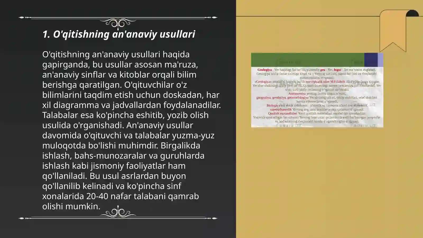 O’qitishning an’anaviy va interaktiv uslublari 3