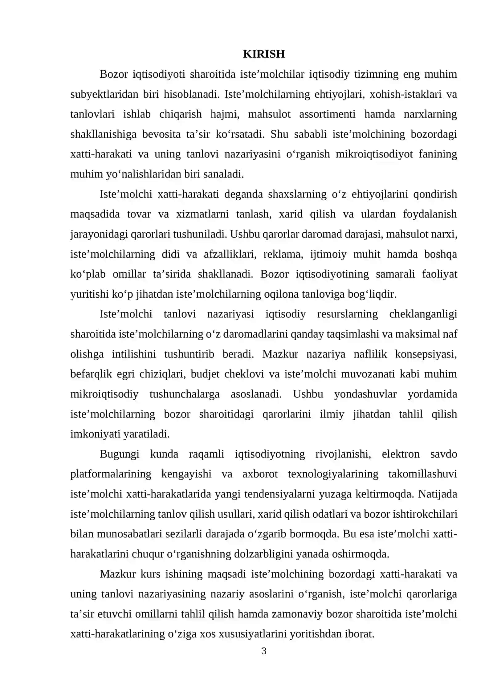 Iste’molchining bozordagi hatti-harakati va uning tanlovi nazariyasi 3