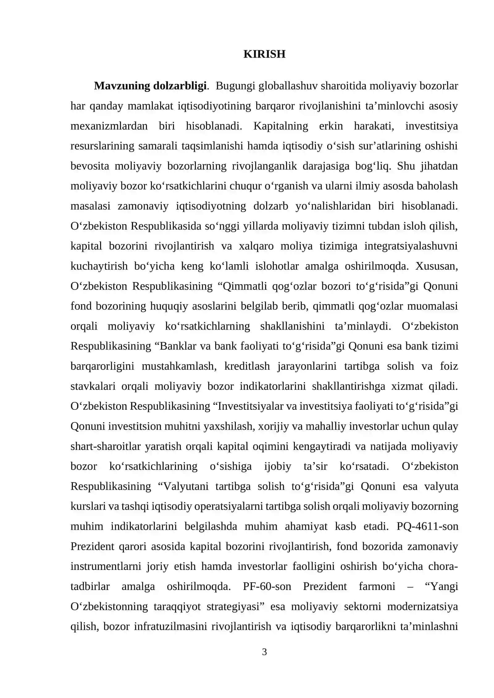 MOLIYAVIY BOZOR KO‘RSATKICHLARI VA ULARNI BAHOLASH ASOSLARI 3