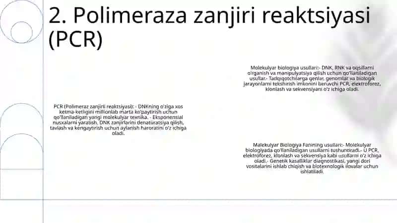 Malekulyar Biologiya Fanining Metodlari 3