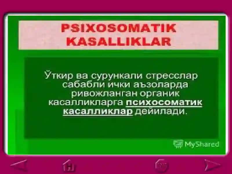Psixogenkasalliklar va ularni davolashda hamshiraning o'rni 3