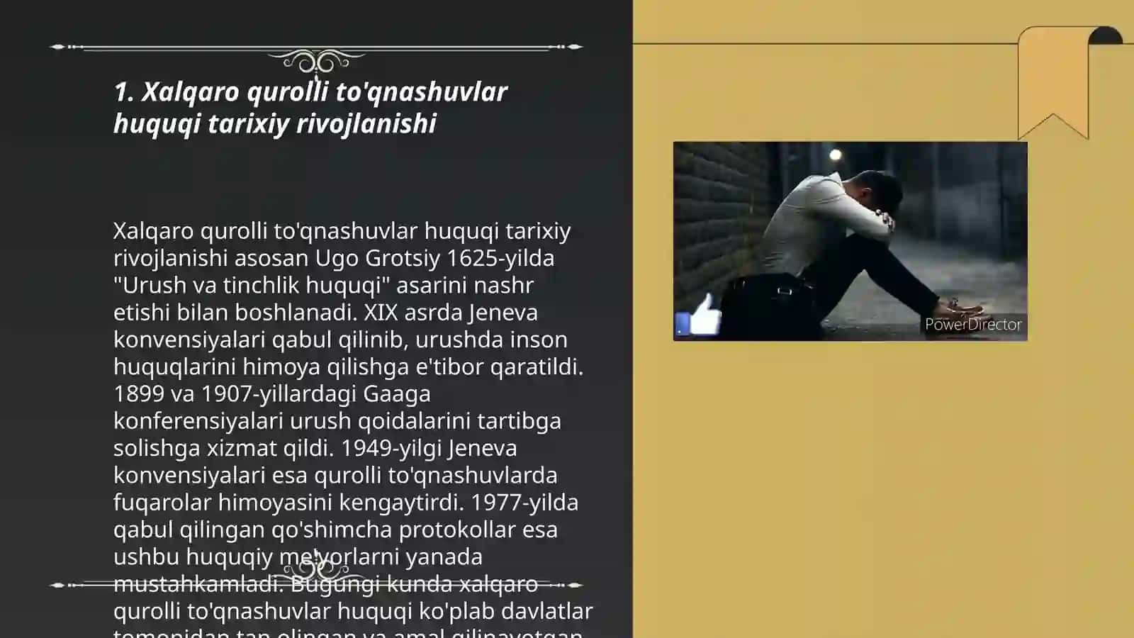 Qurolli to'qnashuvlar huquqiga dahldor bo'lgan shaxslar va obyektlarning asosiy toifalari 3